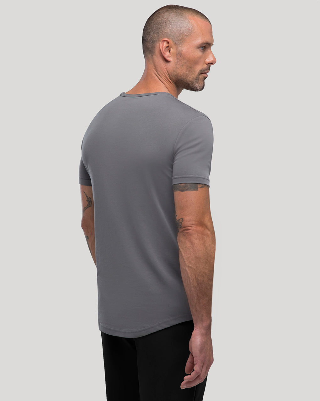 Crew Curve-Hem Tee