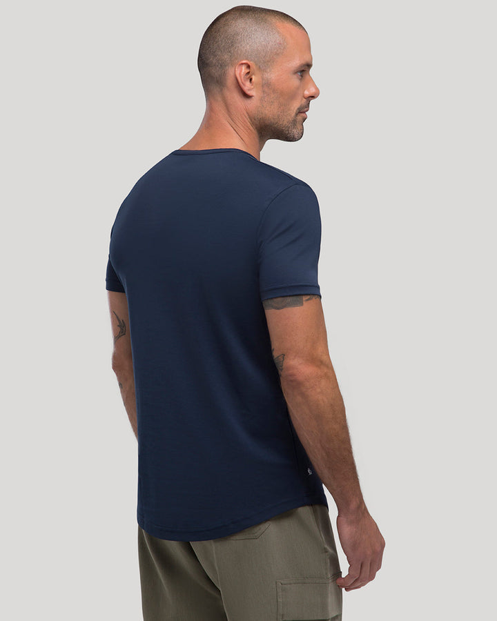 Crew Curve-Hem Tee