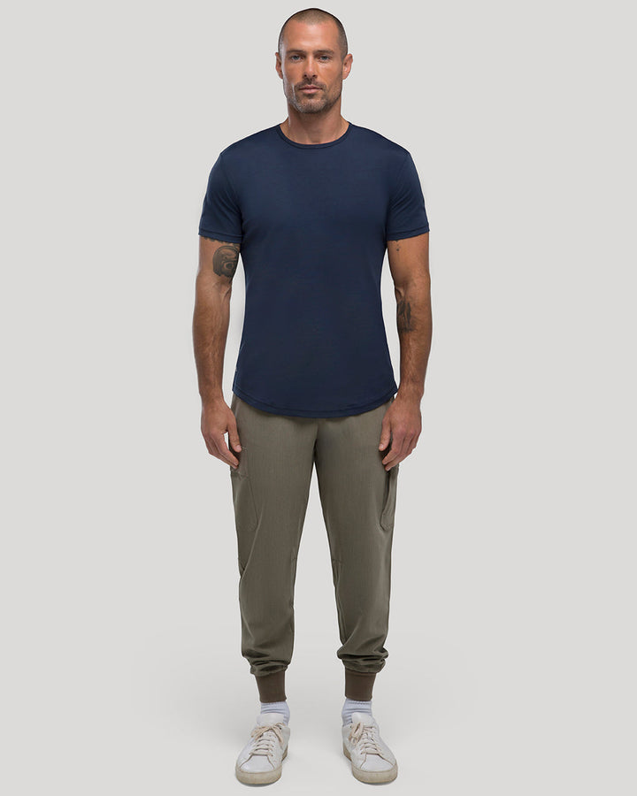 Crew Curve-Hem Tee
