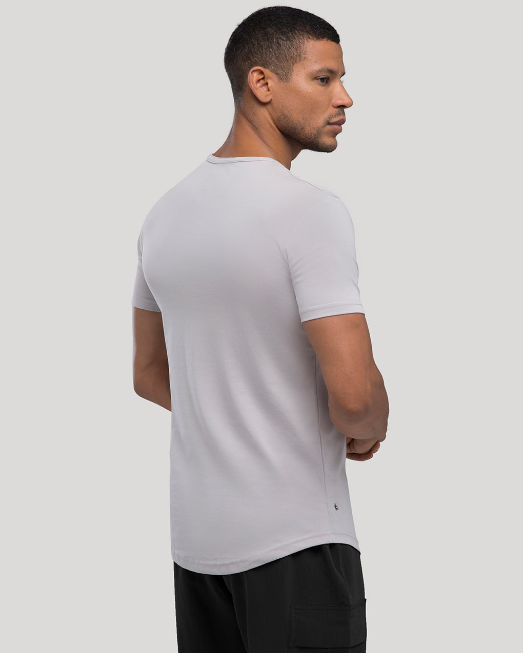 Crew Curve-Hem Tee