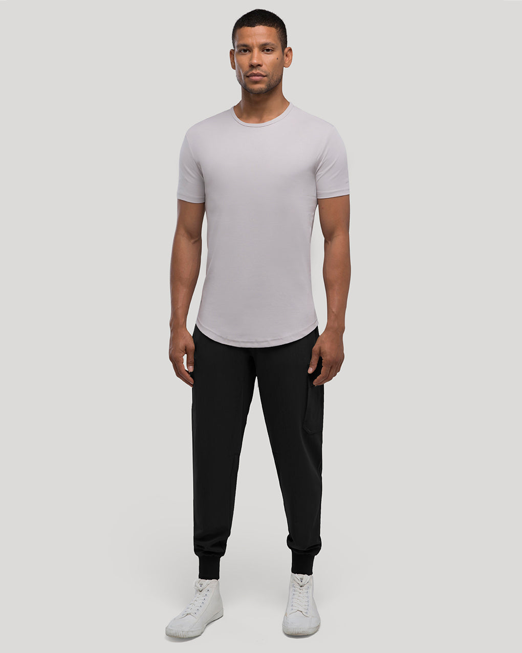 Crew Curve-Hem Tee