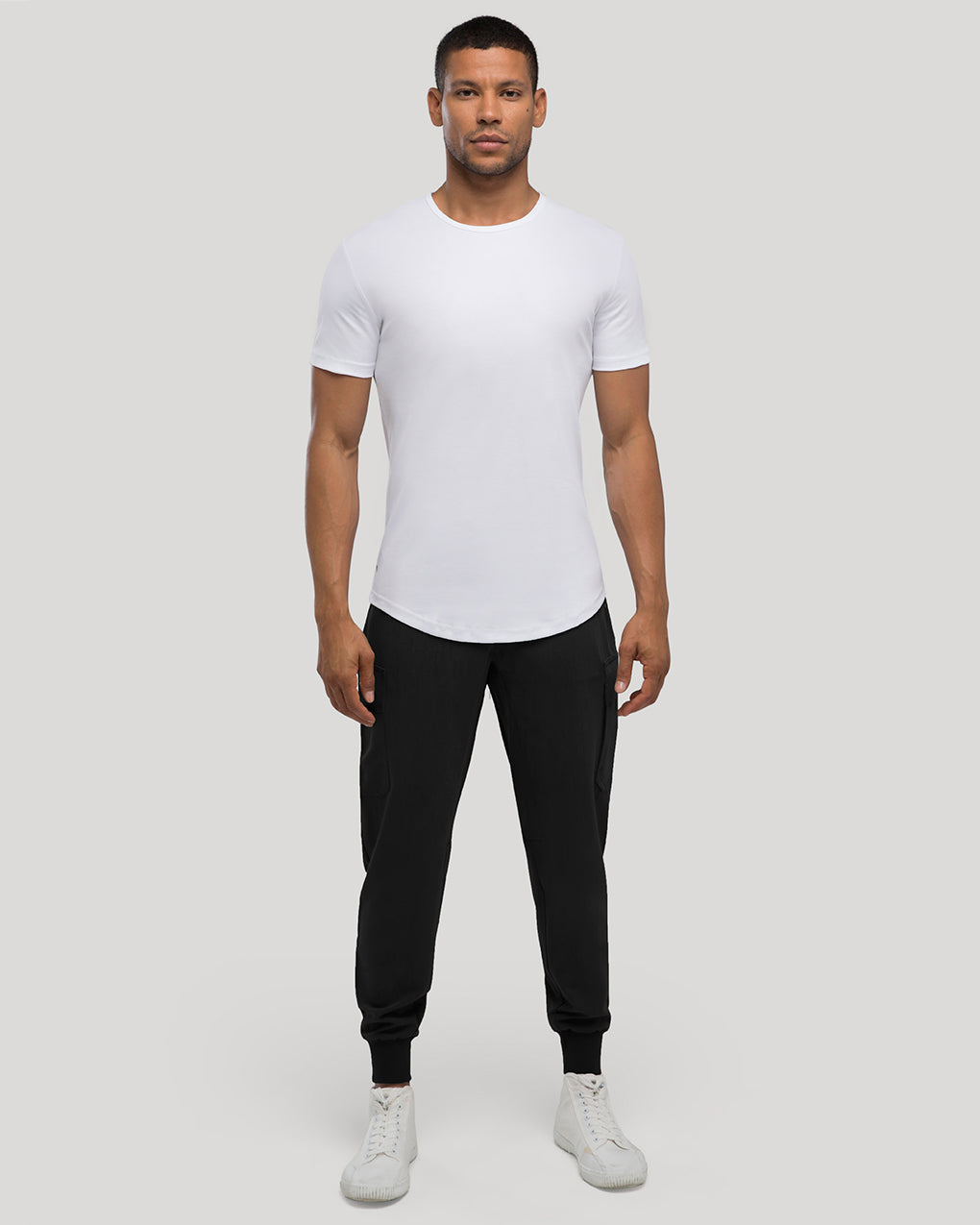 Crew Curve-Hem Tee