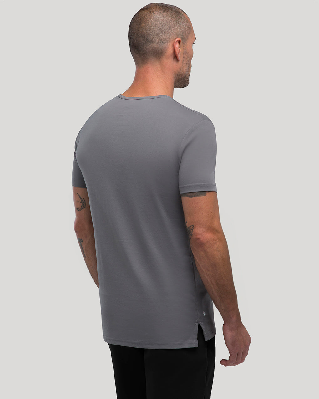 Crew Split-Hem Tee