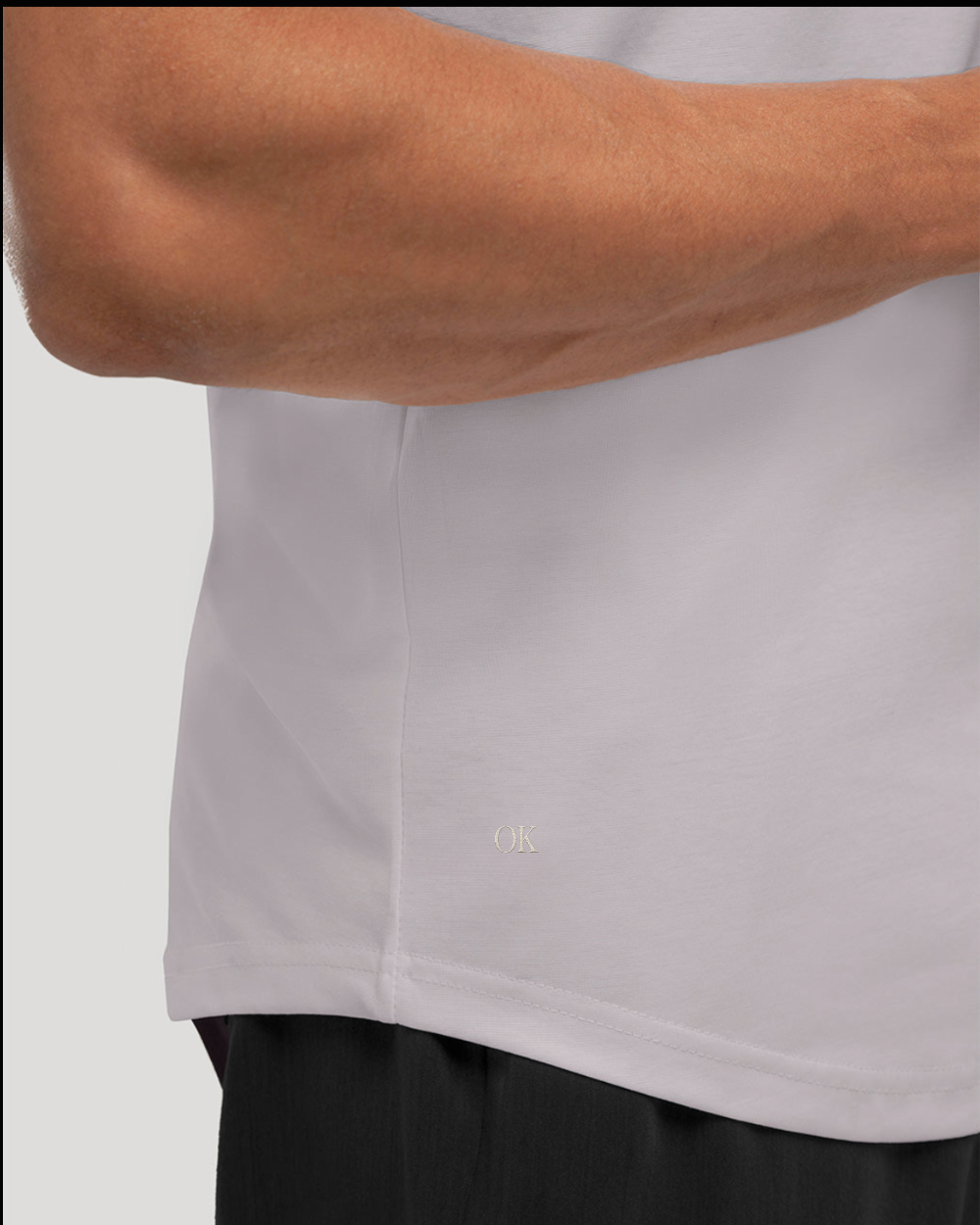 Crew Curve-Hem Tee