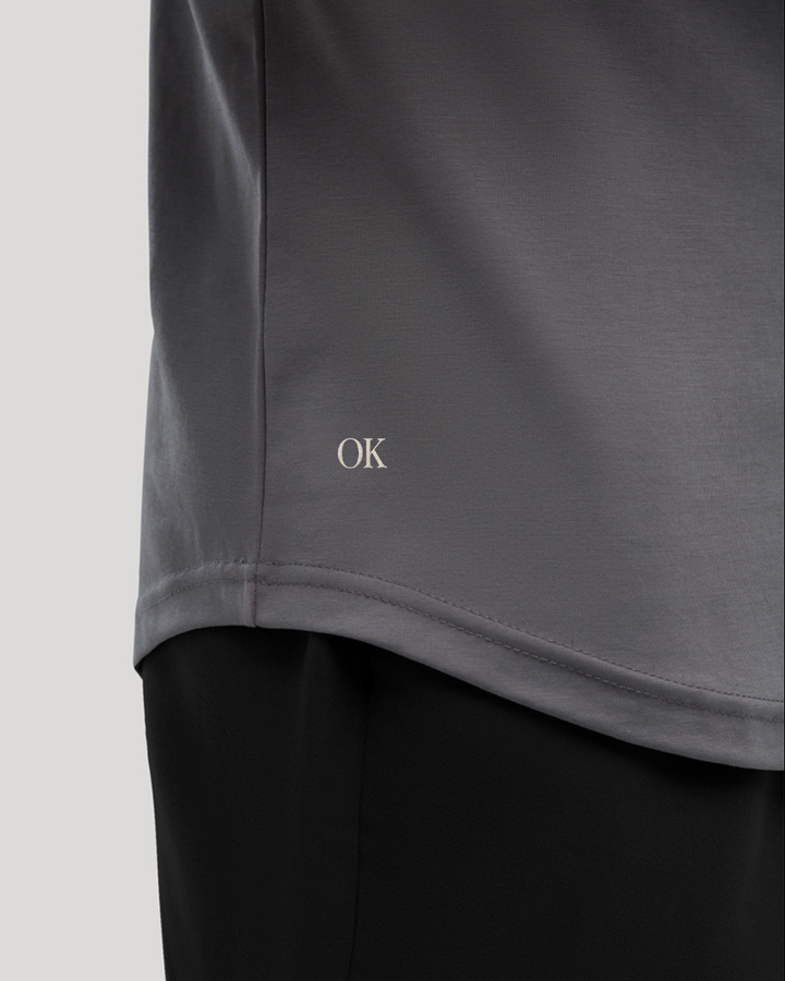Crew Curve-Hem Tee