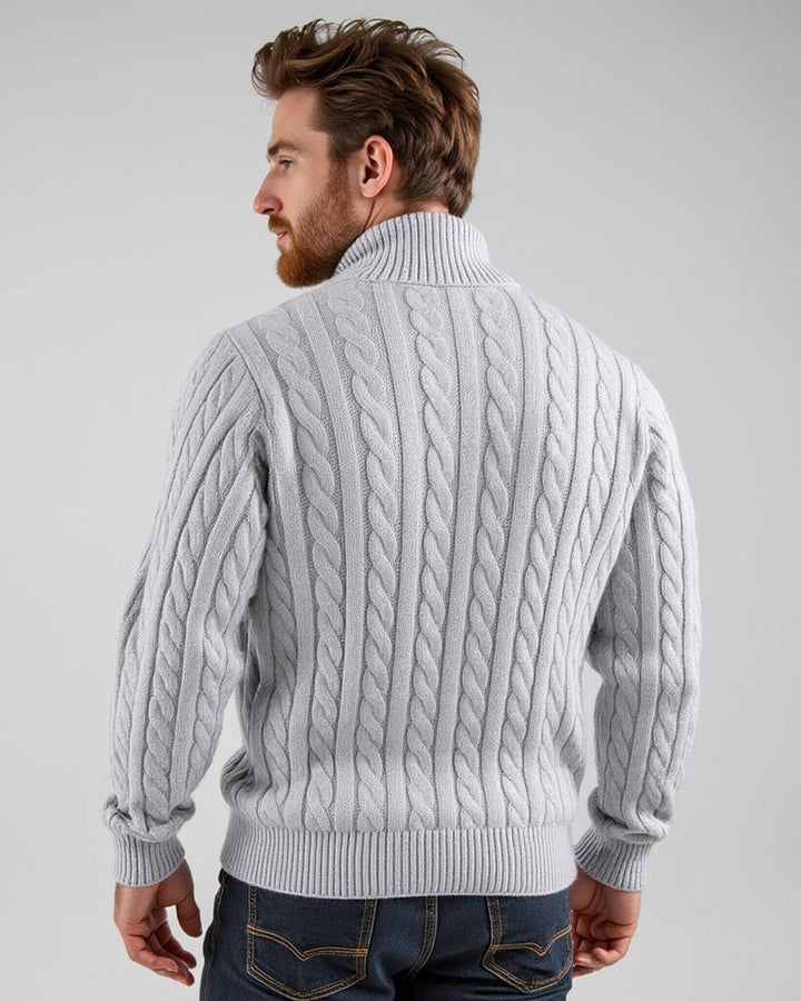 Verona Cable Knit Half-Zip Sweater