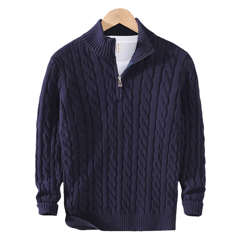 Verona Cable Knit Half-Zip Sweater